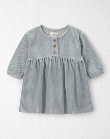 B&eacute;b&eacute; fille - Robe en velours c&ocirc;tel&eacute; recycl&eacute;, 