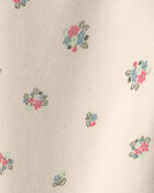 Baby Girl 3-Piece Floral Fleece Layering Set - Cream/Coral, image 4 of 5 slides