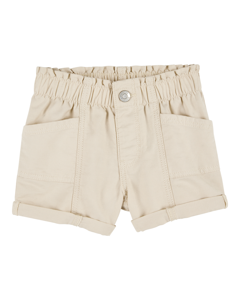 Toddler Pretty Utility Shorts - Tan, image 1 of 4 slides