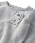 Baby 2-Piece Organic Cotton Sweater Knit Top & Pant Set, image 5 of 5 slides