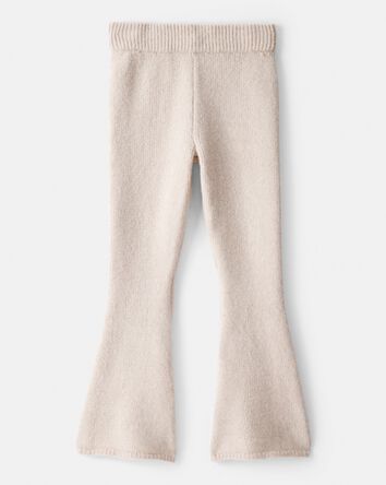 Girls Flare Sweater Pants - Ivory, 