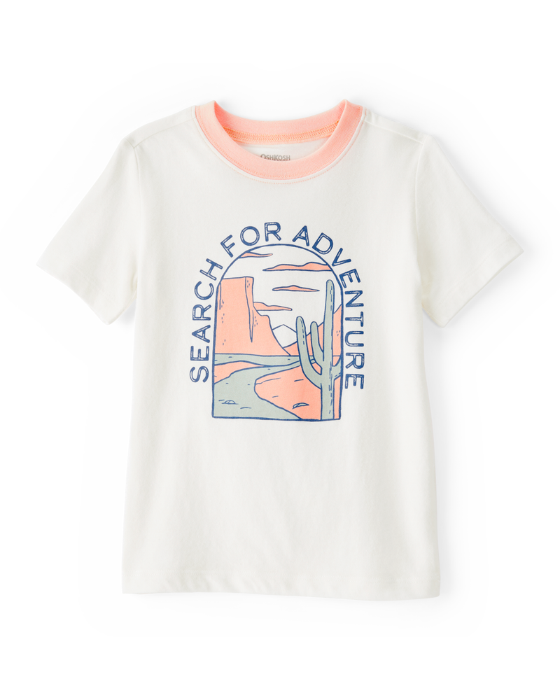 Toddler Adventure Short-Sleeve Graphic Tee - Cream, image 1 of 3 slides