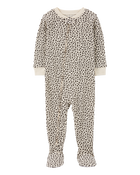 Toddler Girl 1-Piece Floral Thermal Footie Pyjamas, image 1 of 4 slides