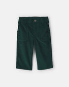 Baby Boy 2-Piece Christmas Twill Long-Sleeve Top & Pant Set - Cream/Green, image 2 of 5 slides