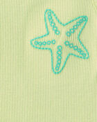 Tout-petit fille - D&eacute;bardeur &agrave; motif &eacute;toile de mer - Vert, image 2 sur 2 diapositives