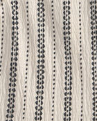 Girls Striped Tank Top - Black/Ivory, image 2 of 3 slides