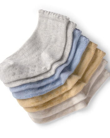 Tout-petit - 4 paires de chaussettes antid&eacute;rapantes fabriqu&eacute;es avec du coton biologique, 