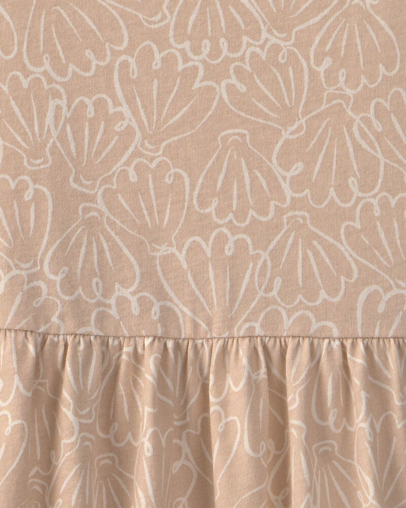 Girls Shell Sleeveless Knit Dress - Tan, image 3 of 4 slides
