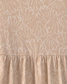 Girls Shell Sleeveless Knit Dress - Tan, image 3 of 4 slides