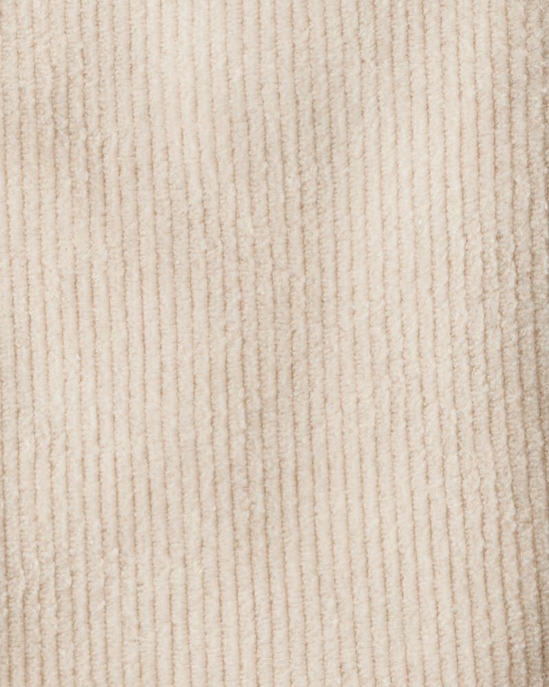 Baby Girl 3-Piece Floral Motif Velour Vest Outfitt Set, image 4 of 8 slides