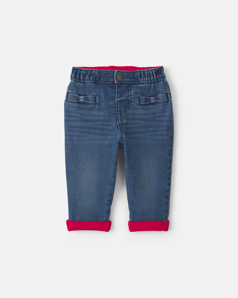 Baby Girl Denim jeans - dark wash, image 1 of 4 slides