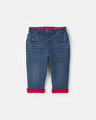 Baby Girl Denim jeans - dark wash, image 1 of 4 slides