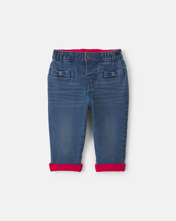 Baby Girl Denim jeans - dark wash, 