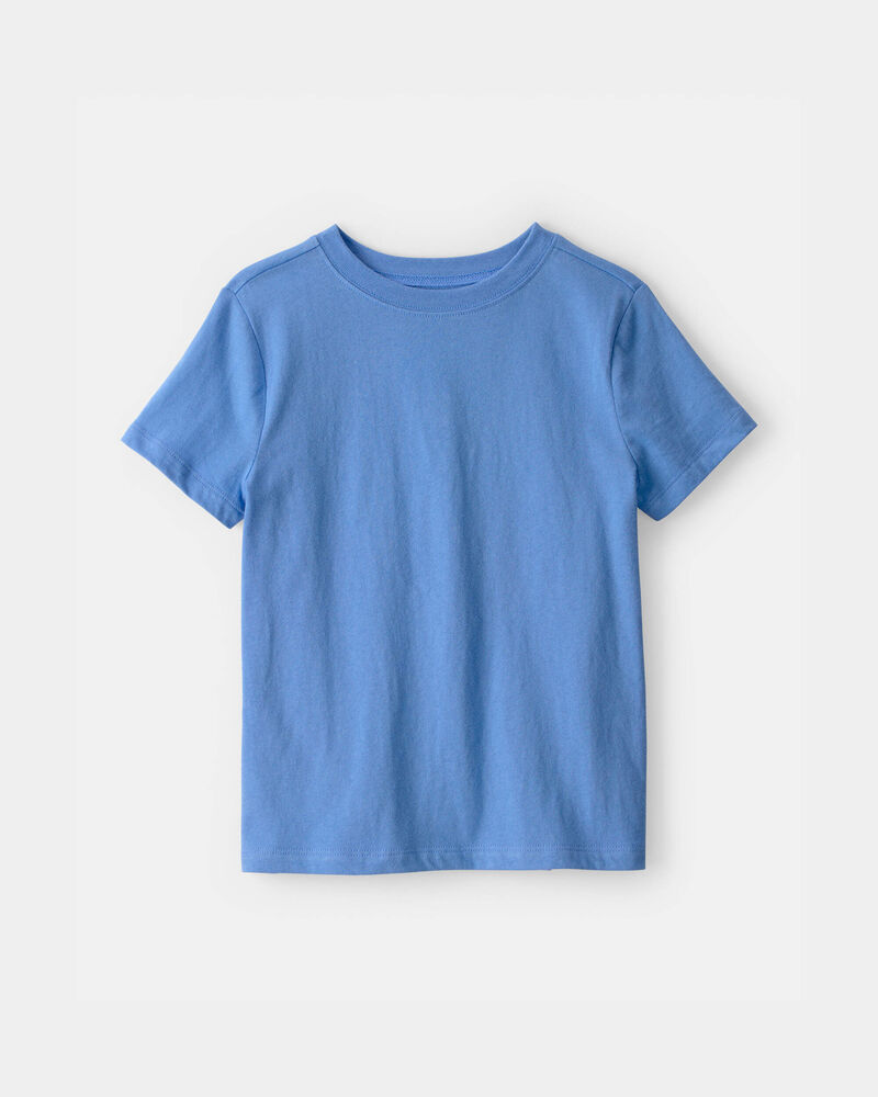 Kid Solid T-Shirt - Blue, image 1 of 3 slides