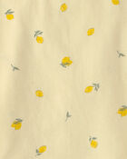 Toddler Girl 2-Piece Lemon Top & Short Set - Yellow, image 2 of 3 slides