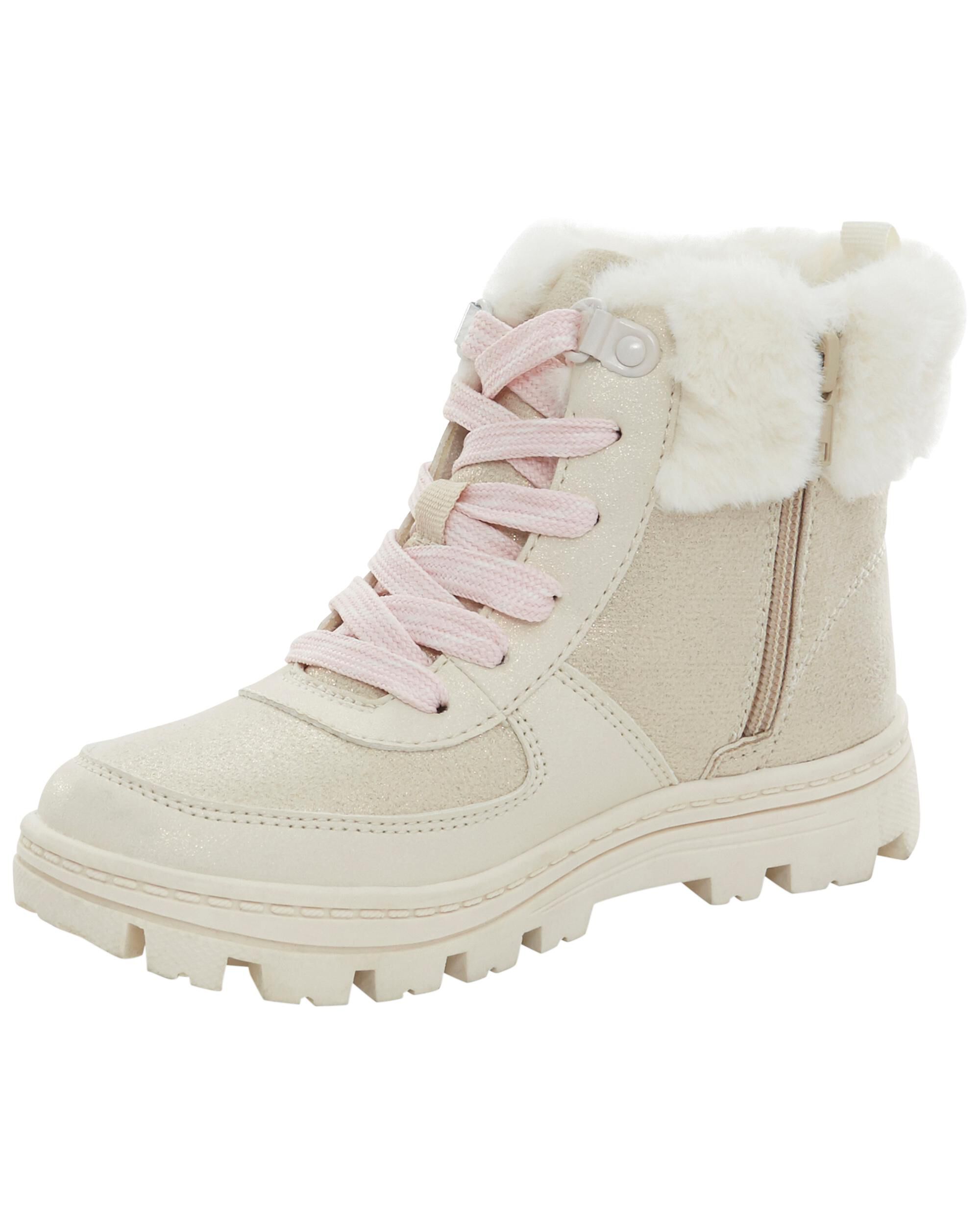 Faux fur hiking boots sale