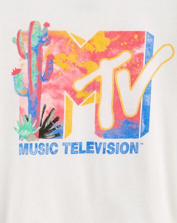 T-shirt imprimé MTV Music Televison™ à coupe carrée, 