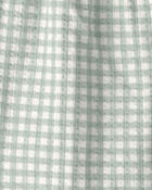 Baby 2-Piece Gingham Top & Short Set - Green, image 5 of 6 slides