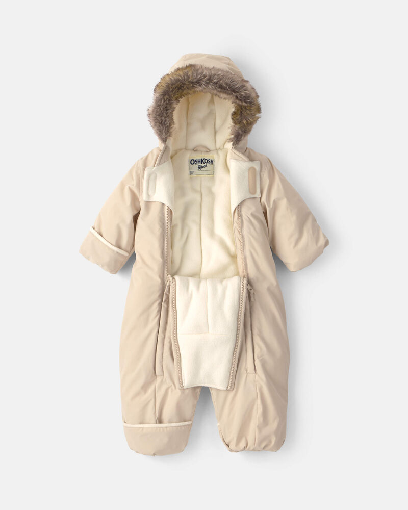 B&eacute;b&eacute; fille - Habit de neige 1 pi&egrave;ce avec appliqu&eacute; brod&eacute;  - Beige, image 2 sur 3 diapositives