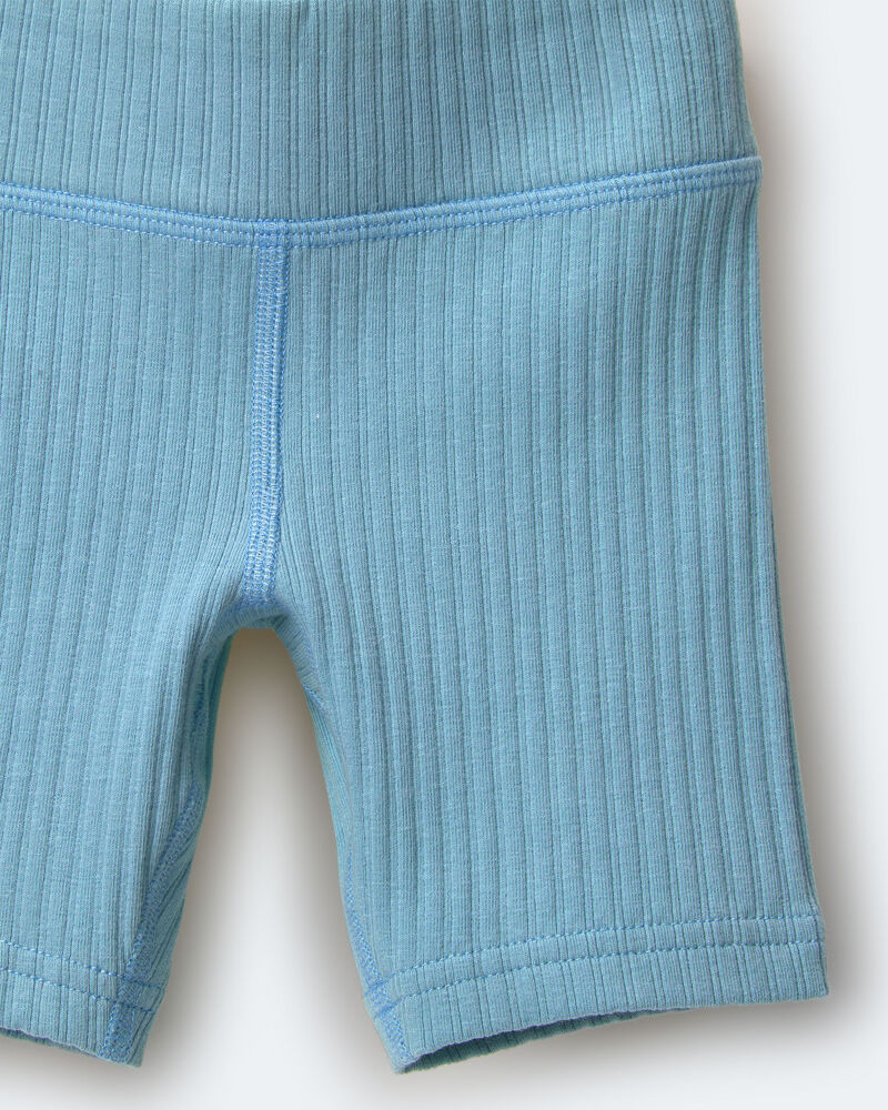 Toddler Girl Brooklyn Bike Shorts - Pale Blue, image 6 of 6 slides