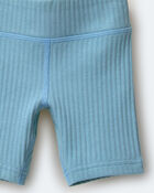 Toddler Girl Brooklyn Bike Shorts - Pale Blue, image 6 of 6 slides