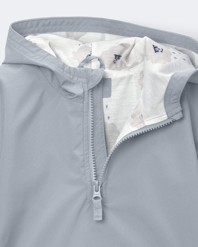 Tout-petit - Chandail imperm&eacute;able &agrave; capuchon, nuage et &eacute;clair - Bleu p&acirc;le, image 6 sur 7 diapositives