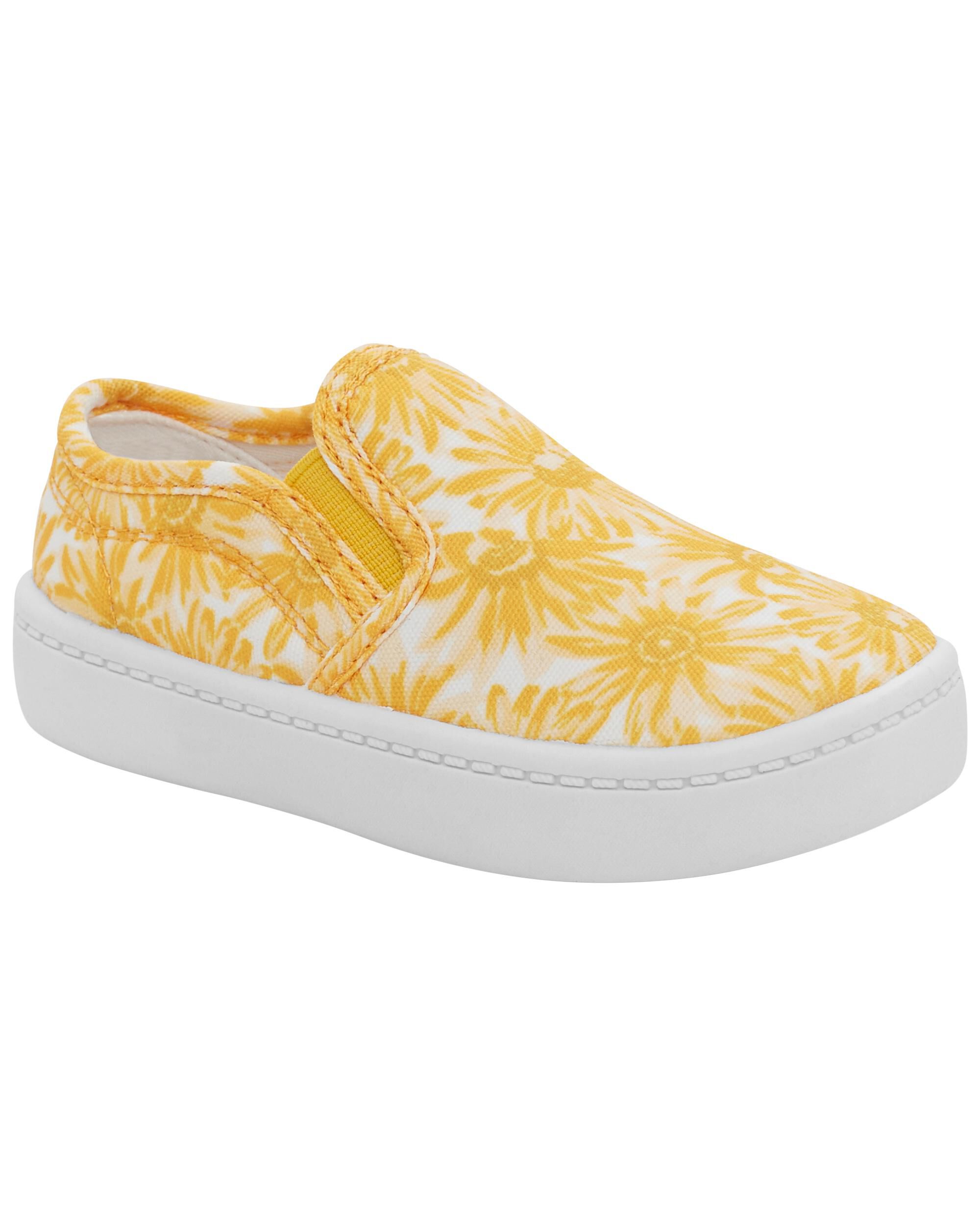 Yellow floral shop shoes
