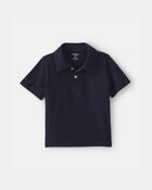 Tout-petit gar&ccedil;on - Polo d&rsquo;uniforme en piqu&eacute; - Bleu marine, image 1 sur 2 diapositives