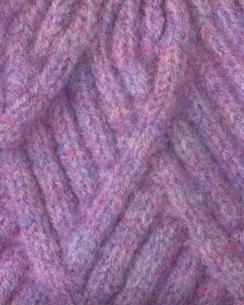 Toddler Girl Kombi Diamond Pom Hat - Lilac, image 2 of 3 slides