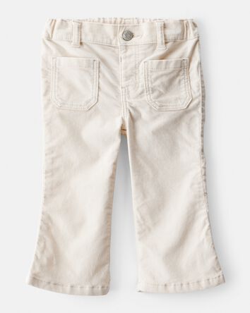 Baby Girl Flare Pants - Ivory, 