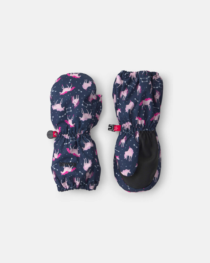 Toddler Girl Kombi Bear Paw Mitt - Print, image 1 of 2 slides