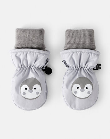 Baby Girl KOMBI Animal Foldable Cuff Mittens, 