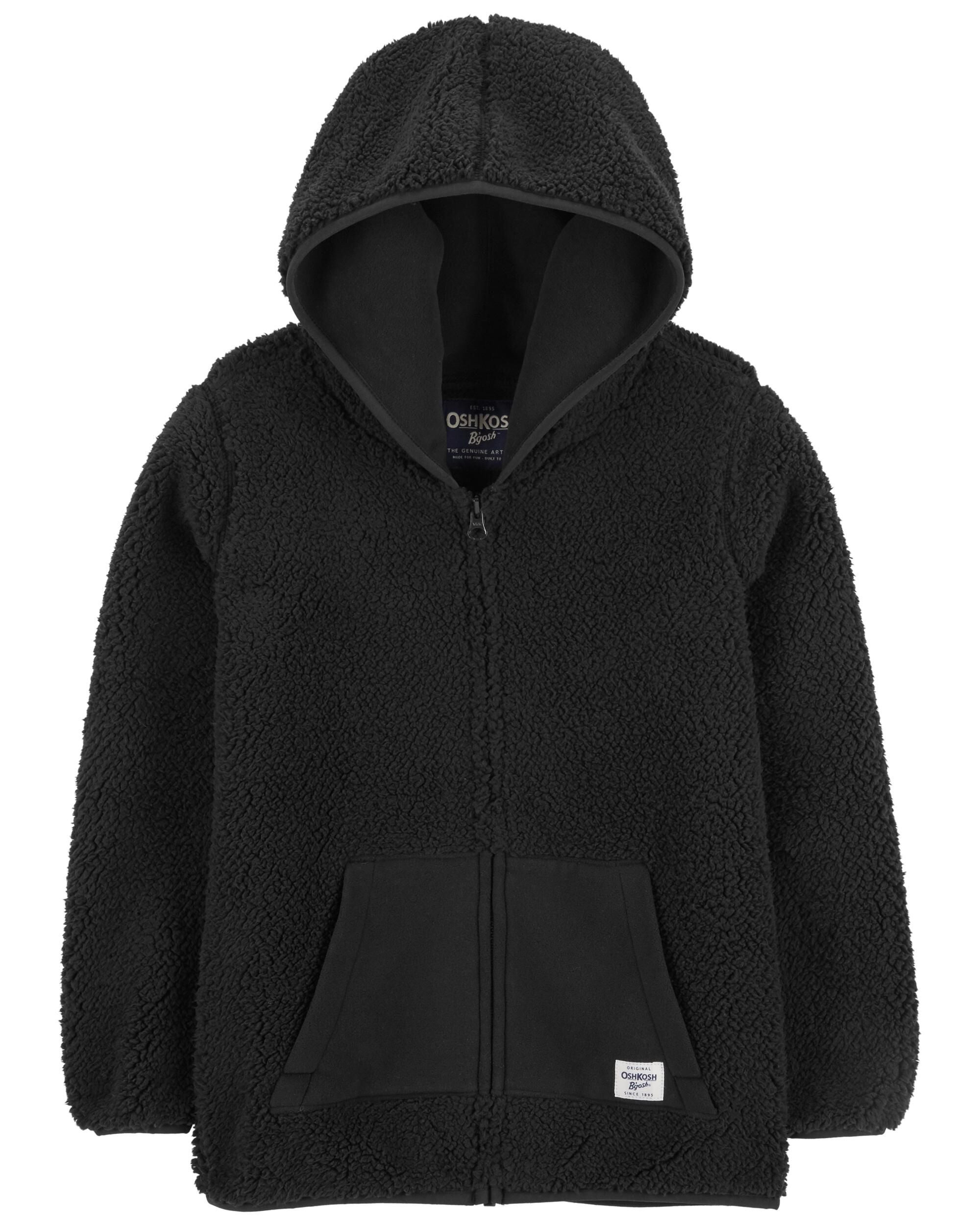 Black Sherpa Pullover Hoodie Carter s Oshkosh Canada