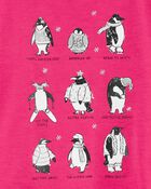 Kid 2-Piece Penguin Cotton & Fleece Pyjamas, image 2 of 3 slides
