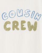 Toddler Boy Cousin Crew Short-Sleeve Graphic Tee -White, image 2 of 3 slides