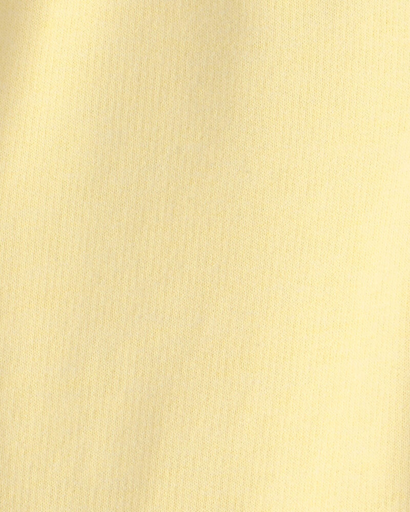 B&eacute;b&eacute; fille - Pantalon de sport &agrave; jambe large en jersey bouclette - Jaune, image 3 sur 3 diapositives