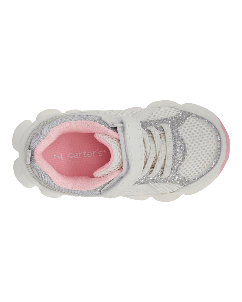 Toddler Athletic Sneakers - White, image 4 of 7 slides