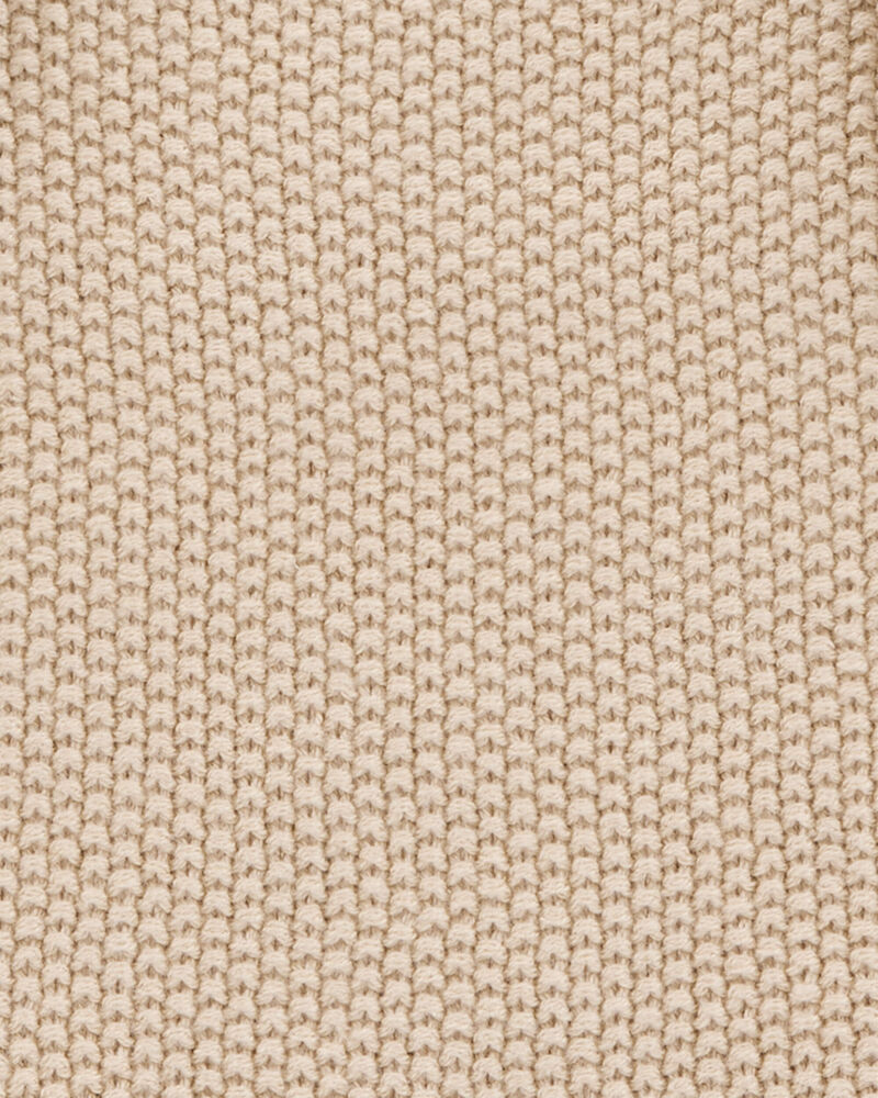 Kid 2-Piece Knit Tank and Cardigan Set - Khaki, image 2 of 3 slides