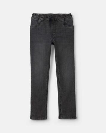 Boys Tapered Denim Jeans - Black, 
