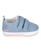 Bébé Espadrilles à cerises - Bleu, image 2 sur 7 diapositives