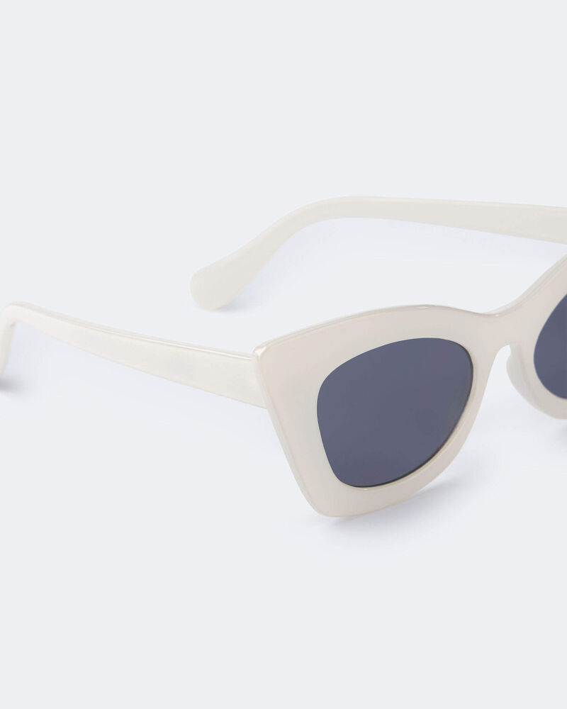 Toddler Girl Cat-Eye Sunglasses - Cream, image 3 of 3 slides