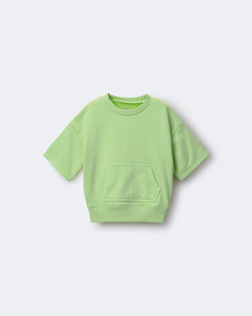Toddler Breezy Top with Pocket - Lime Green, 