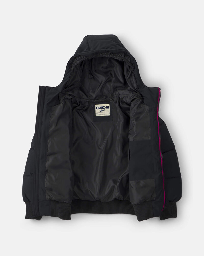 Girls  Bubble Urban Jacket- Black, image 2 of 4 slides