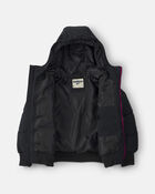 Girls  Bubble Urban Jacket- Black, image 2 of 4 slides
