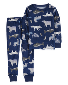 Toddler Boy 2-Piece Arctic Animals Fleece Pyjamas, image 1 of 3 slides