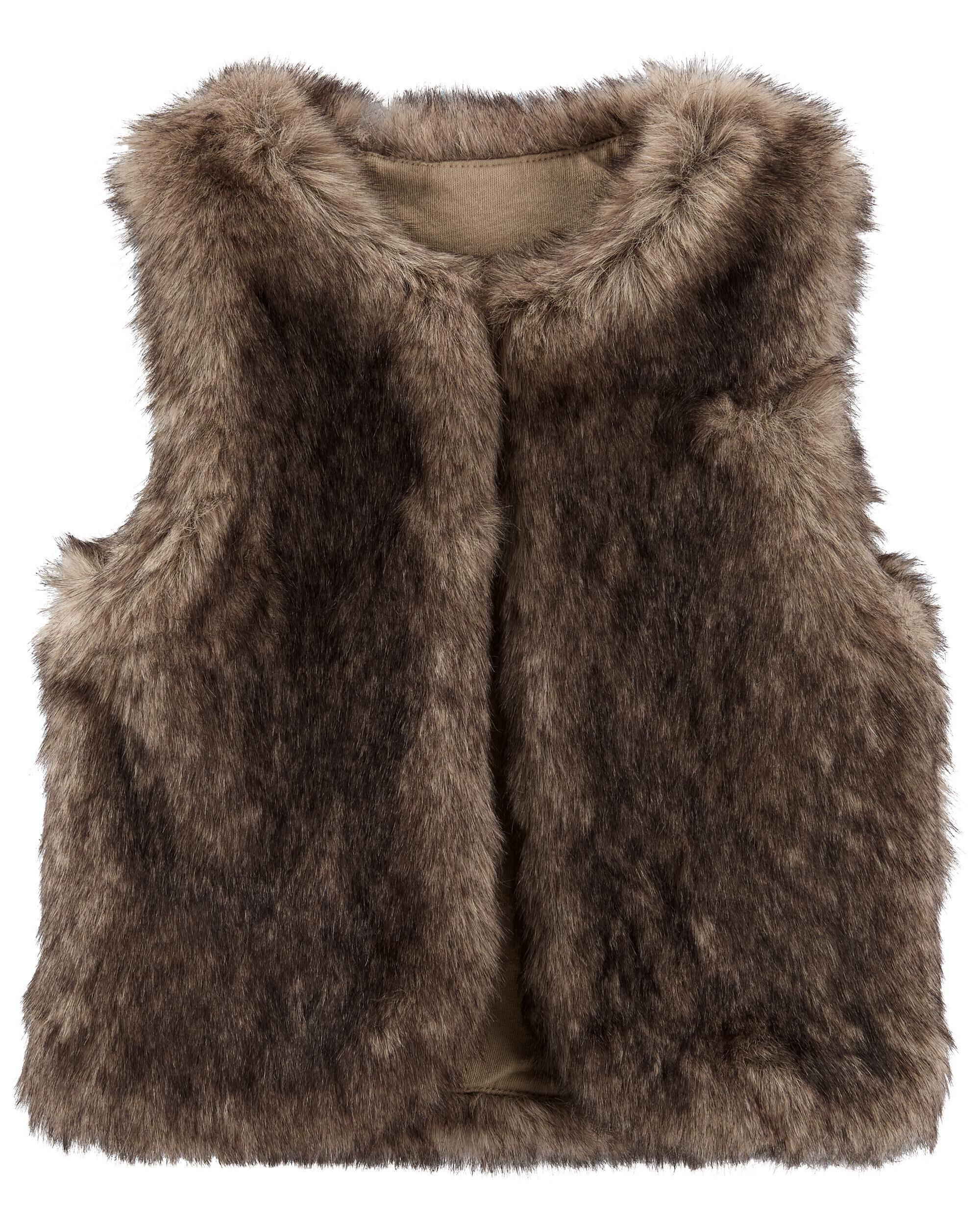 Faux fur clearance vest girls