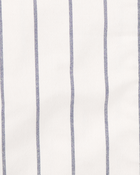 Kid Striped Baseball Button-Down Shirt, image 2 of 4 slides