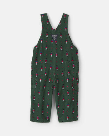 Baby Boy Nutcracker Corduroy Overalls - Green, 