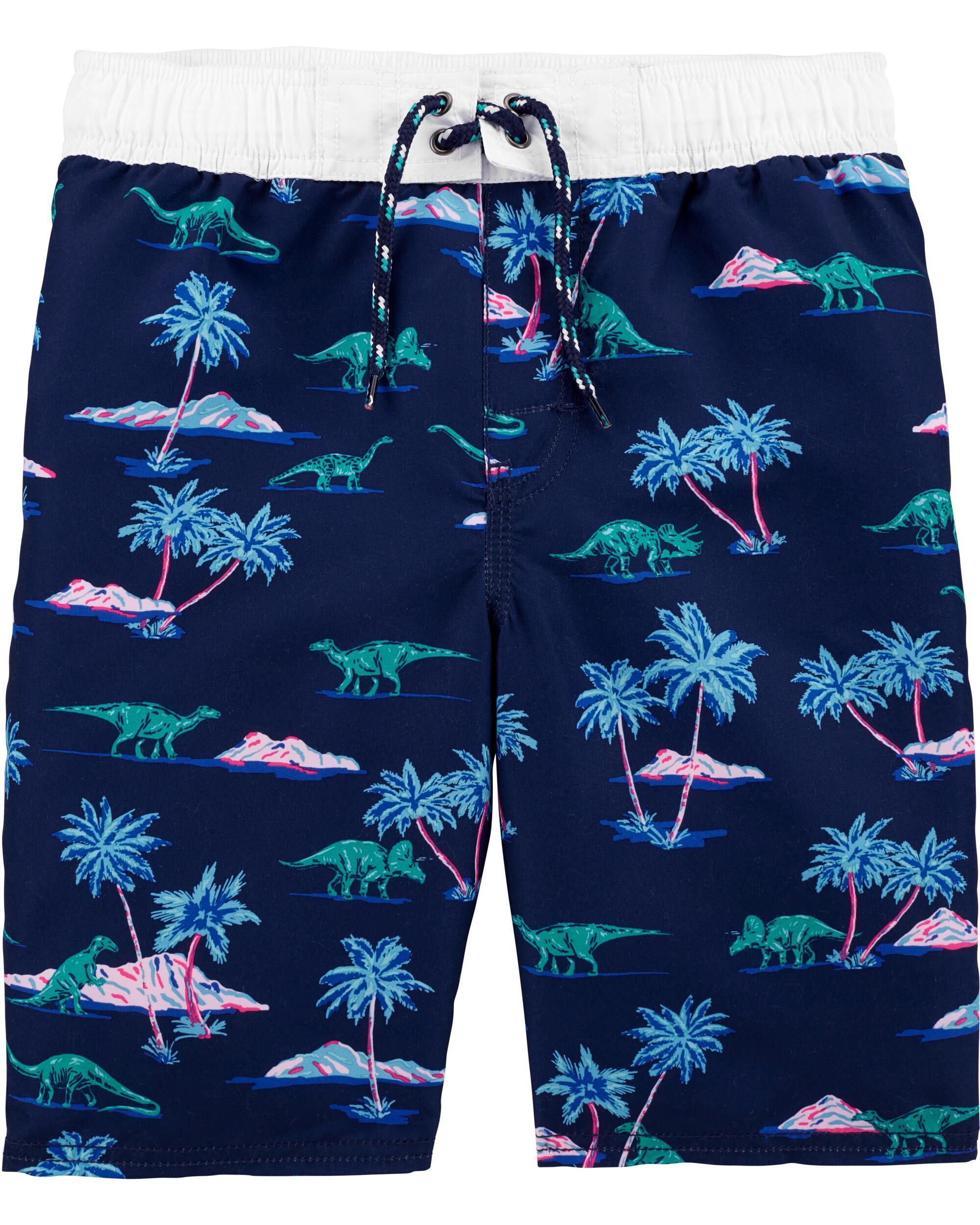 Carters dinosaur discount swim trunks