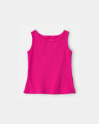 Girls Rib Tank Top - Pink, image 1 of 3 slides